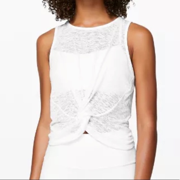 Lululemon breeze through twist tank NWOT - Picture 2 of 6